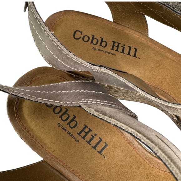 Cobb Hill New Balance wedge sandals shoes women’s size 10 taupe gray/beige
